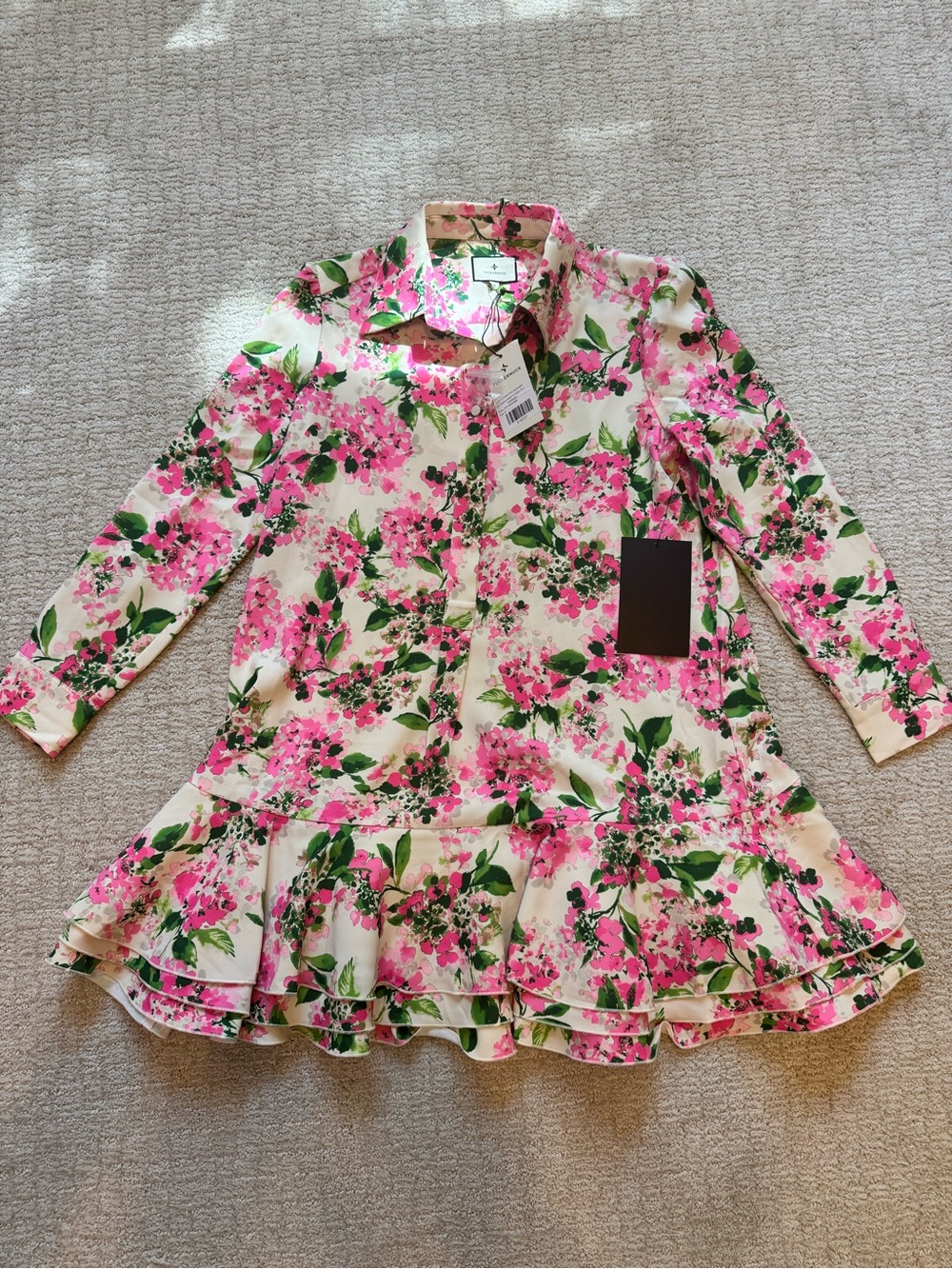 Tuckernuck Pink Hydrangea Shift Dress